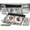 Přední světla VW Passat B5 3B 96-00 Angel Eyes - chrom