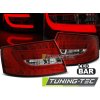 Zadní světla Audi A6 04-08 sedan - červené/krystal LED BAR 6PIN