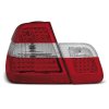 Zadní světla BMW E46 Lim. 02-04 - krystal/červené LED