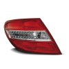 Zadní světla Mercedes Benz W204 C-Klasse 07-10 - krystal/červené LED s LED blinkrem