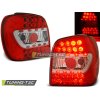 Zadní světla VW Polo 6N 95-98 - krystal/červené LED