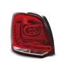 Zadní světla VW Polo 6R 09+ červená/krystal LED