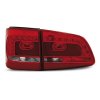 Zadní světla VW Touran 08.10+ - červené/krystal LED