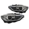 Přední světla BMW F30/F31 11-15 ANGEL EYES LED černá