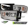 Přední světla Dodge Ram 02-06 Angel Eyes - chrom TUBE LIGHT