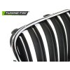 Přední maska, ledvinky BMW F01 09-07.12 DUBLE BAR chrom černá
