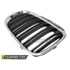 Přední maska, ledvinky BMW F01 09-07.12 DUBLE BAR chrom černá
