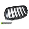Přední maska, ledvinky BMW F01 09-07.12 DUBLE BAR chrom černá