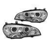 Přední světla BMW X5 E70 07-10 AE DRL LED chrom XENON
