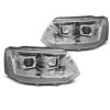 Přední světla VW T5 10-15 LED TUBE LIGHT T6 LOOK chrom
