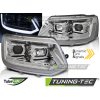 Přední světla VW T5 10-15 LED TUBE LIGHT T6 LOOK chrom