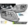 Přední světla VW Touran II 10-15 chrom TUBE LIGHT TRU DRL SEQ