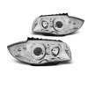 Přední světla BMW 1 E87, E81 04-11 - chrom Angel Eyes CCFL