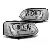 Přední světla VW T5 10-15 TUBE LIGHT T6 LOOK chrom