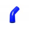 Silikonové koleno TurboWorks modrá 45° 76mm