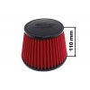 Sportovní vzduchový filtr SIMOTA - universál, červený JAU-I04101-03 114mm