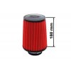 Sportovní vzduchový filtr SIMOTA - universál, červený JAU-H02101-11 101mm