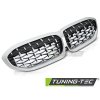 Přední maska, ledvinky BMW G20/G21 19- stříbrná DIAMOND