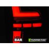 Zadní světla VW T6.1 20- dvojité dveře - černá/kouřová LED BAR SEQ