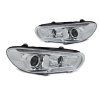 Přední světla VW Scirocco 08-04.14 - chrom XENON TUBE SEQ LED chrom