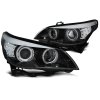 Přední světla BMW E60/E61 05-07 ANGEL EYES LED INDICATOR XENON D1S černá