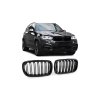 Přední maska, ledvinky BMW X5 (F15, F85) X6 (F16, F86) 2013-2018 dvě linky, lesklá černá