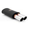 692351 sports silencer rm210 with two polished tips kscp76 76 vstupni prumer 2x50 mm
