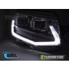 Přední světla VW T6 15-19 chrom LED TUBE SEQ s denním svícením