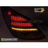 Zadní světla MERCEDES C-CLASS W205 14-21 černá/červená LED SEQ