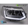 Přední světla VW T5 10-15 TRU TUBE DRL chrom