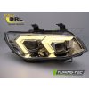 Přední světla BMW E92 / E93 LCI 10-13  XENON LED DRL žluté-chrom