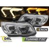 Přední světla BMW E92 / E93 LCI 10-13  XENON LED DRL žluté-chrom