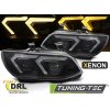 Přední světla BMW E92 / E93 LCI 10-13  XENON LED DRL žluté-černé