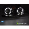 Přední světla VW Golf IV 97-03 Angel Eyes CCFL černé