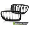 Přední maska, ledvinky BMW E90 / E91 LCI 09-11 lesklá černá, dvojitá žebra