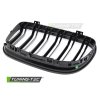 Přední maska, ledvinky BMW E90 / E91 LCI 09-11 lesklá černá, dvojitá žebra