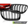 Přední maska, ledvinky BMW E90 / E91 LCI 09-11 lesklá černá, dvojitá žebra
