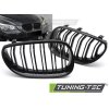 Přední maska, ledvinky BMW E60 / E61 03-10 lesklá černá, dvojitá žebra