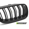 Přední maska, ledvinky BMW E92 / E93 LCI 10-13 matná černá, dvojitá žebra