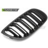 Přední maska, ledvinky BMW E92 / E93 06-10 matná černá, dvojitá žebra