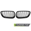 Přední maska, ledvinky BMW E92 / E93 06-10 lesklá černá, dvojitá žebra