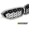 Přední maska, ledvinky BMW G20 / G21 19-22 stříbrná v diamantovém stylu - chrom