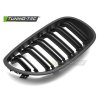 Přední maska, ledvinky BMW E60 / E61 03-10 matná černá, dvojitá žebra