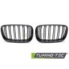 Přední maska, ledvinky BMW X5 E70 07-13 / X6 E71 08-14 lesklá černá, dvojitá žebra