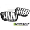 Přední maska, ledvinky BMW X5 E70 07-13 / X6 E71 08-14 lesklá černá, dvojitá žebra