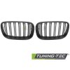 Přední maska, ledvinky BMW X5 E70 07-13 / X6 E71 08-14 matná černá, dvojitá žebra