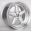 kara sw7961f silver machined lip chrome rivets