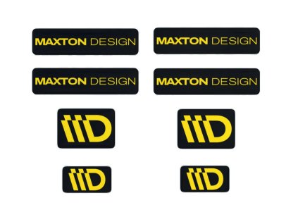 maxton design sada 3d samolepek 8 ks barva cerna zluta