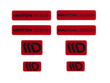 maxton design sada 3d samolepek 8 ks barva cervena cerna