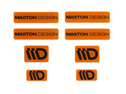 maxton design sada 3d samolepek 8 ks barva oranzova cerna